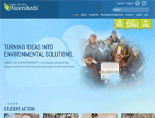 Tablet Screenshot of caringforourwatersheds.com